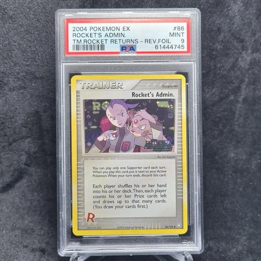 Pokémon Rocket’s Admin PSA 9 EX Team Rocket Returns #86 Tcg English 2004 Trainer0