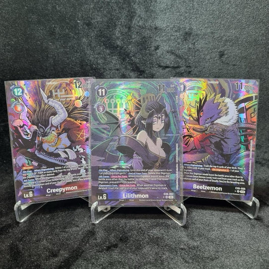 Digimon CCG EX6 Infernal Ascension RARE/ ALT RARE/ SR Card Bundle X 30