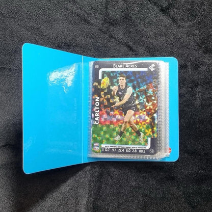 AFL 2025 Pocket Album Carlton Blues Ft Patrick Cripps Cards Team Coach Game Card5