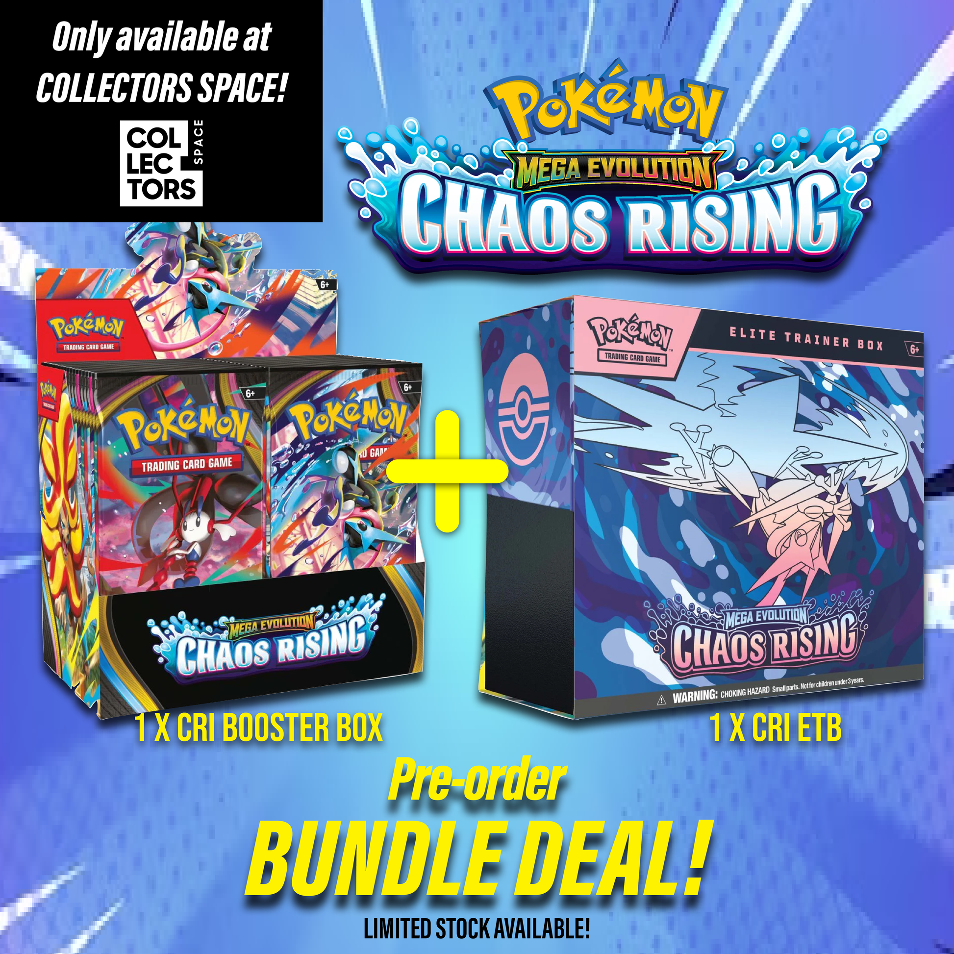 Pokemon Chaos Rising ETB & Booster Box Bundle Pre-Order 2026 Collectors Space Pokemon Chaos Rising ETB & Booster Box Bundle Pre-Order 2026 Collectors Space