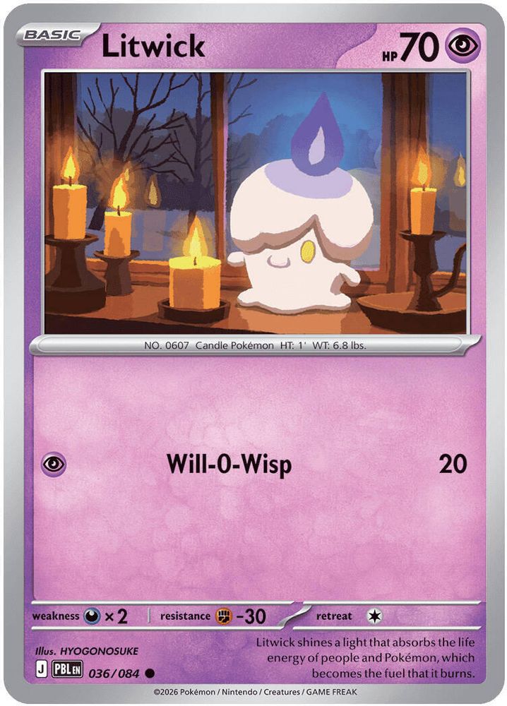 Litwick 036/084 C Reverse Holo